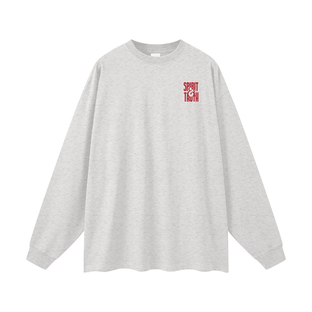 Spirit & Truth - Gray Long Sleeve T-Shirt