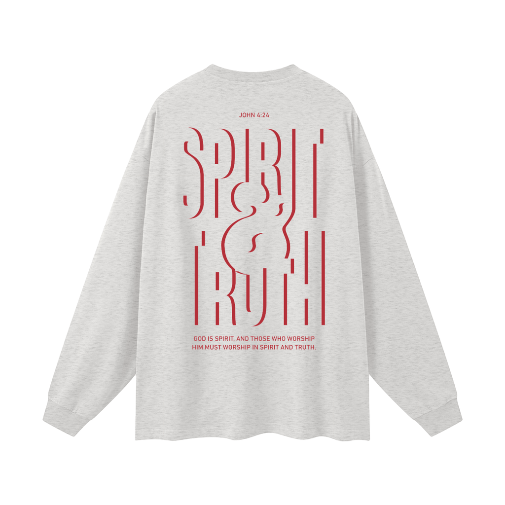 Spirit & Truth - Gray Long Sleeve T-Shirt