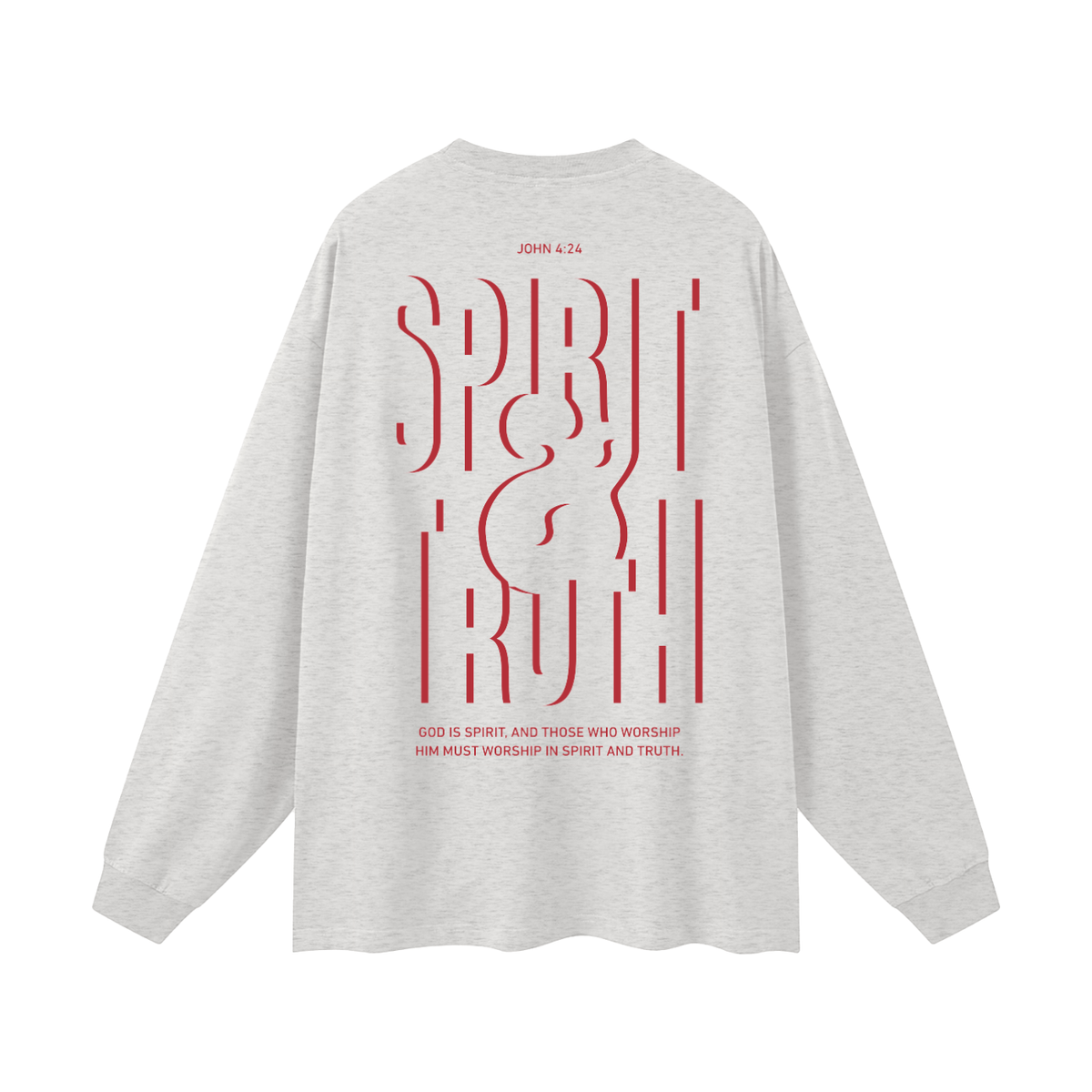 Spirit & Truth - Gray Long Sleeve T-Shirt