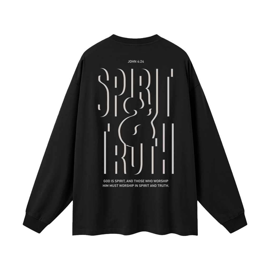 Spirit & Truth - Black Long Sleeve T-Shirt